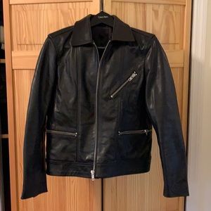 H&M men’s REAL LEATHER jacket size 40R